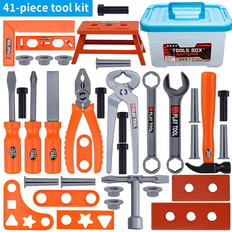 Kids Simulation Tool Box Puzzle Toy Combination Repair Tools Set