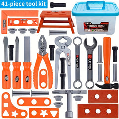 Kids Simulation Tool Box Puzzle Toy Combination Repair Tools Set