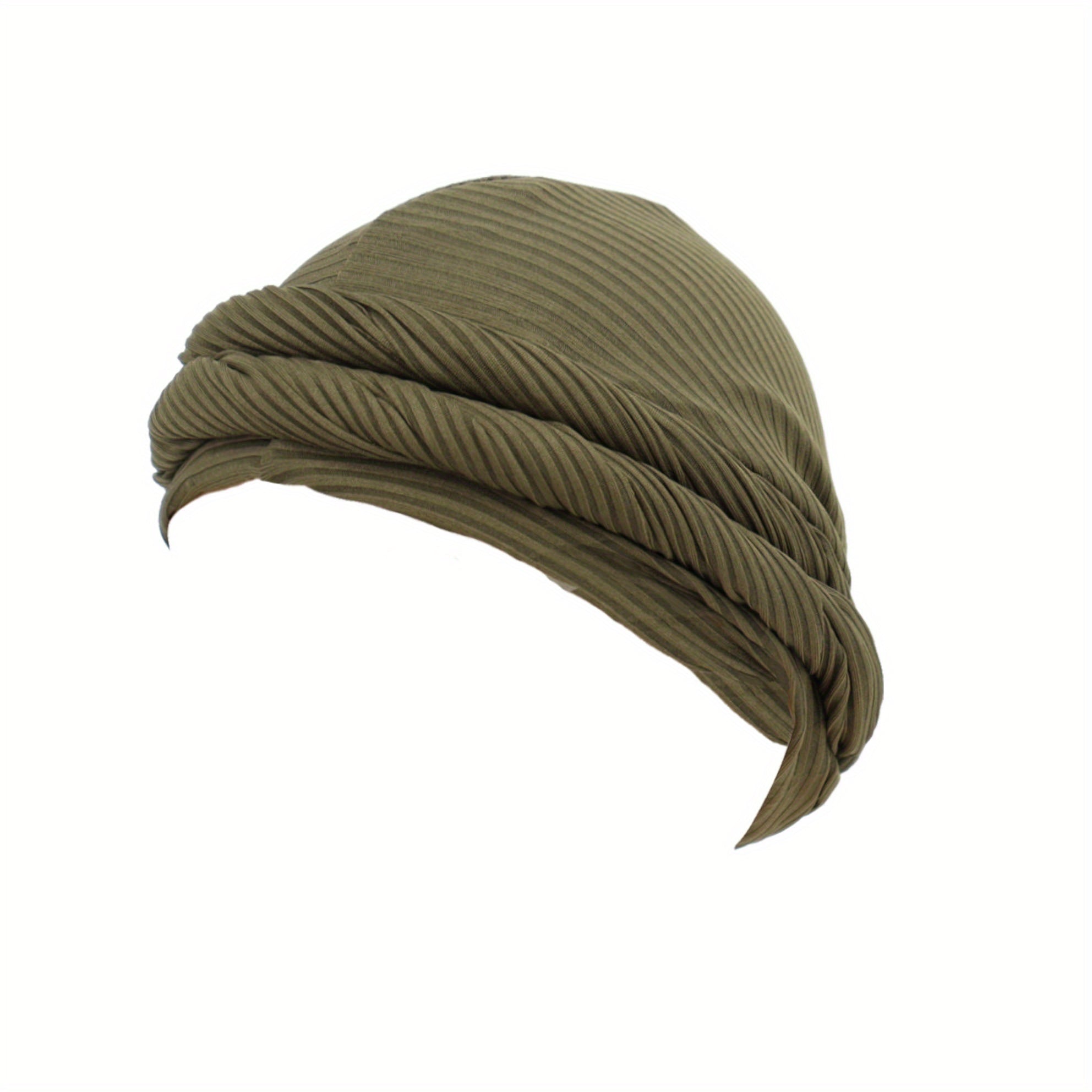 Men's Twisting Cap Pit Strip Button Head Wrap Cap