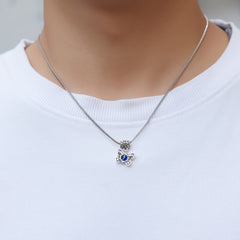 Eye Pendant Necklace Evil Eye Necklace Metal Chains Necklace