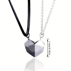 Magnet Heart Necklace Niche Gift Chain Men Women