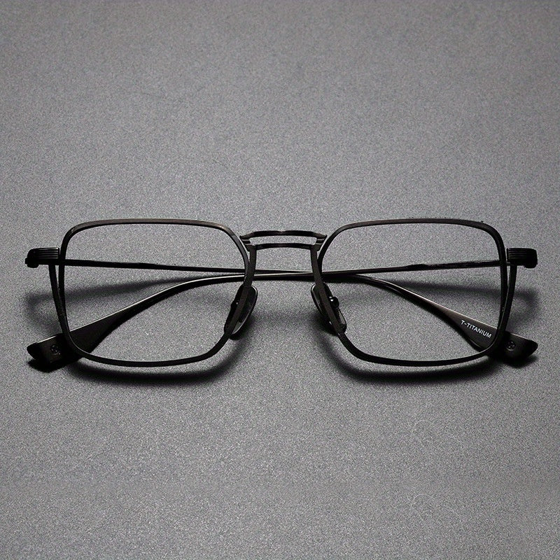 Anti Light Glasses Men's Square Frame Glasses Casual Reading Glasses