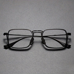 Anti Light Glasses Men's Square Frame Glasses Casual Reading Glasses