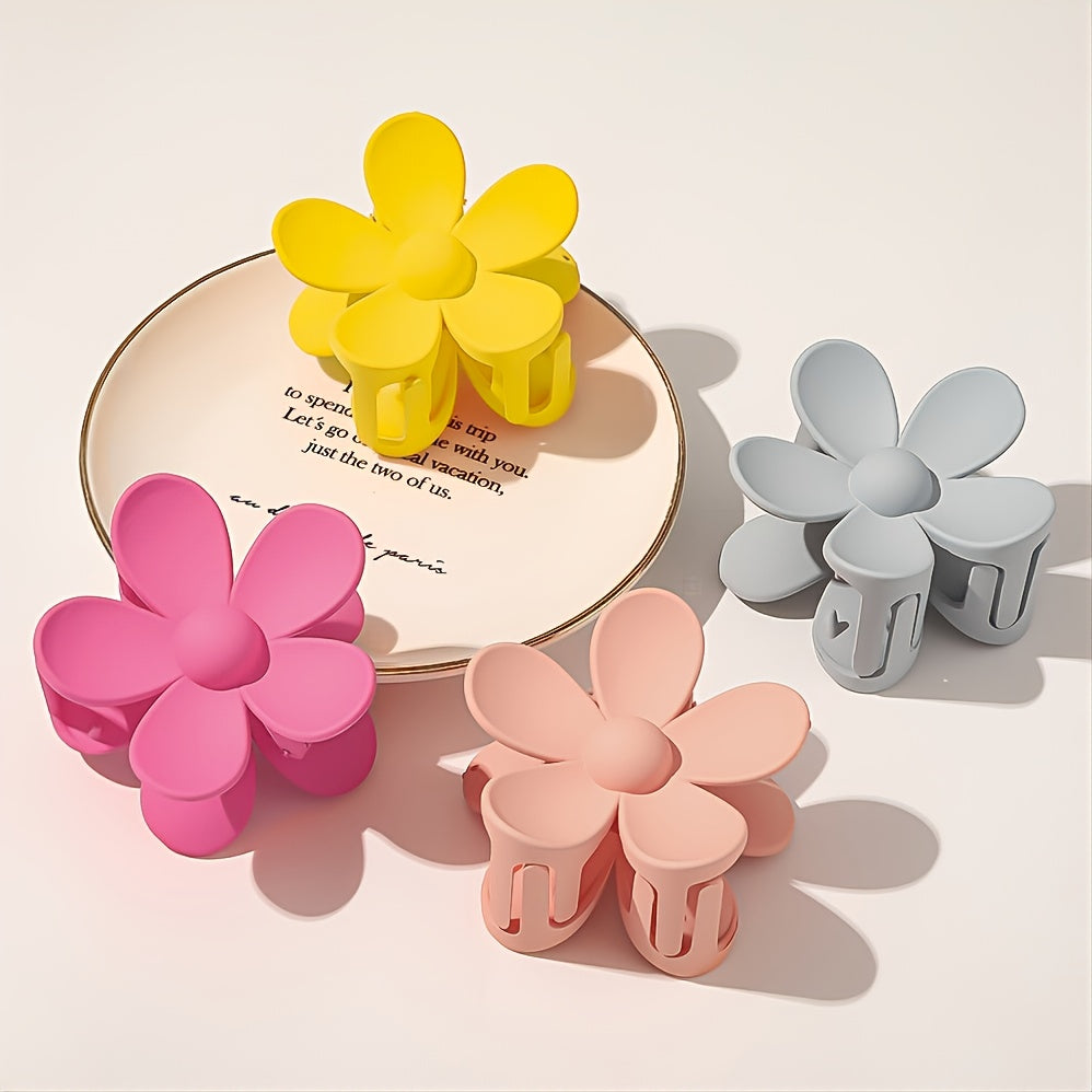 Daisy Hair Clip Large Claw Solid Hair Claw For Girls