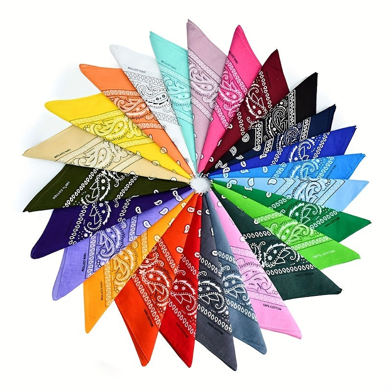 Paisley Pattern Handkerchief Small Square Scarf Bandana for Daily Decoration
