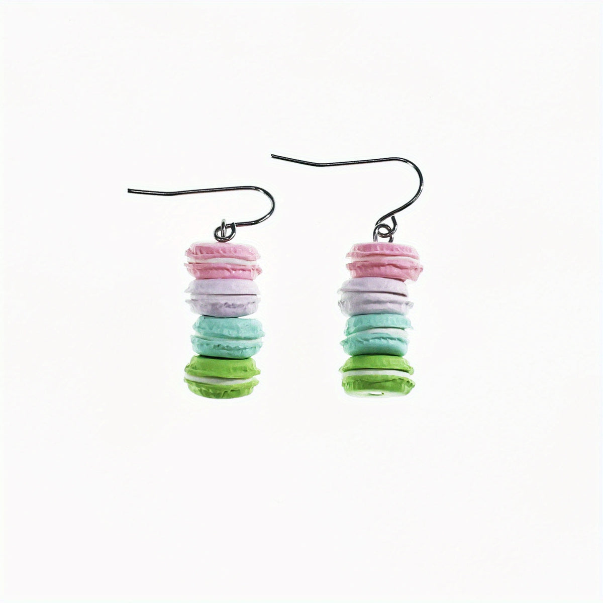 Cute Multicolored Macaroon Stack Earrings for Girls