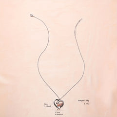 Heart Shape Mom Double Love Necklaces Men Jewelry