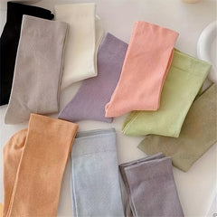 10 Pairs Comfy Breathable Women's Mid Tube Socks
