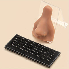 40 Pcs Nose Ring Set Copper Round Body Piercing Women