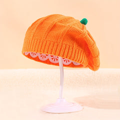 Halloween Pumpkin Beret Knitted Hat Warm Autumn Winter Parent-child Knitted Hat