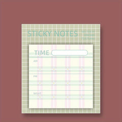 Plaid Sticky Notes 60 Sheets Student Notepad Creative N Times Stickers