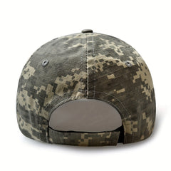 Letter Embroidery Baseball Cap Camouflage Adjustable Cotton Sun Hat