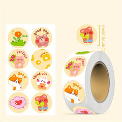 500 Small Flower Stickers Roll Window Glass Decoration Sealing Stickers