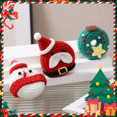 Christmas Doll Crochet Material Bag DIY Knitted Doll Set Gift