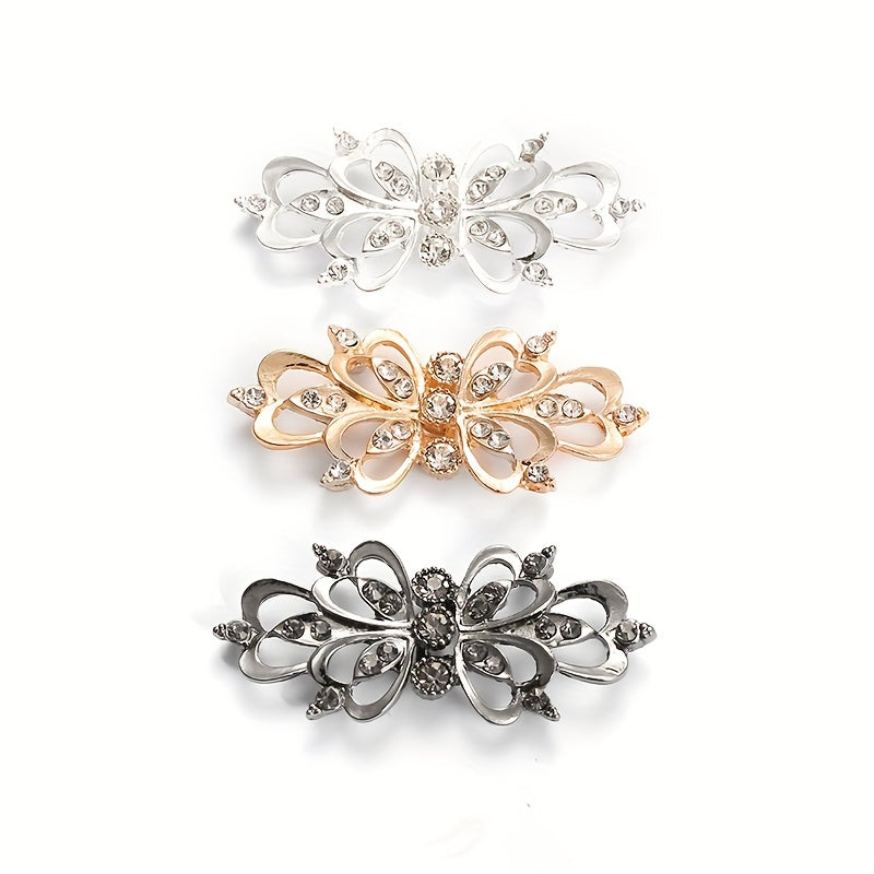 Alloy Inlaid Glass Button for Fur Coat Decoration