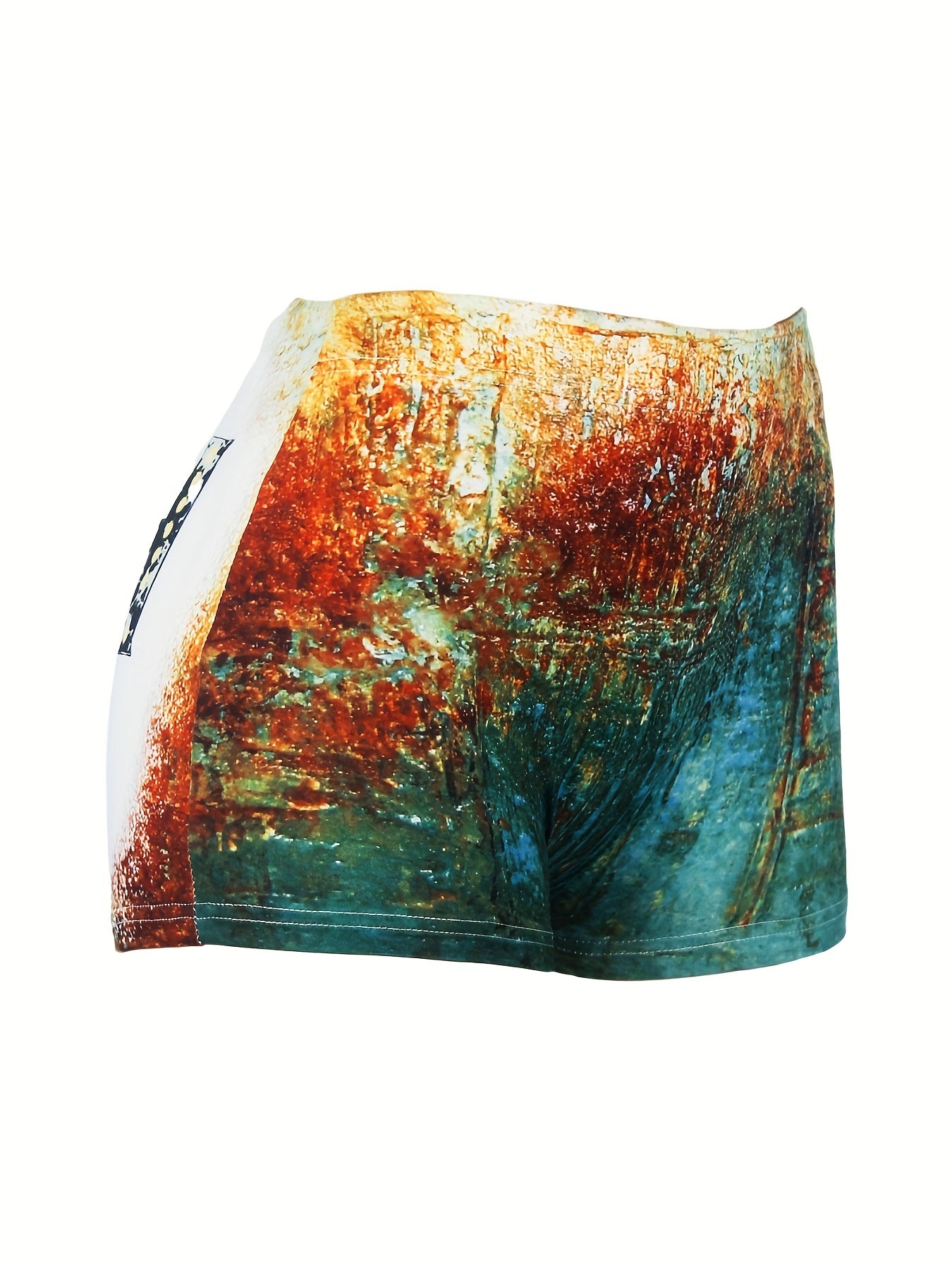 Letter Print Skinny Shorts Casual Shorts Spring & Summer Women's Clothing