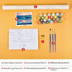 DIY Fire Phoenix Painting Kit By Numbers On Canvas For Adults