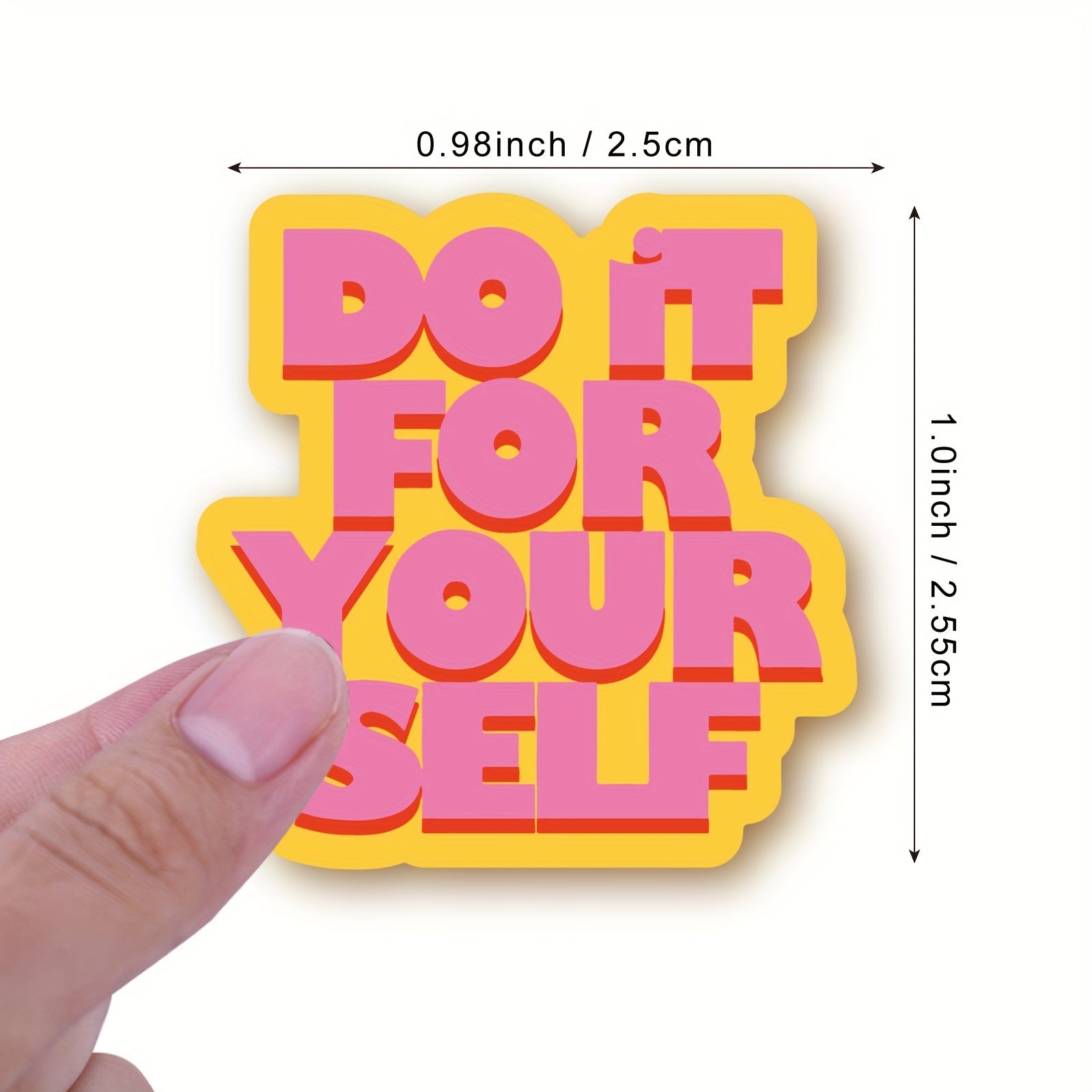 500pcs Motivational Quote Stickers Roll Waterproof Vinyl Stickers
