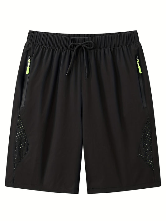 Quick Dry Drawstring Shorts with Zip Pockets Men s Casual Breathable Nylon Short