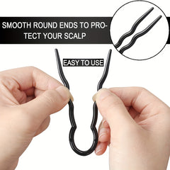 3pcs Vintage U-shaped Hairpins Hair Styling Accessories