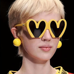 Y2K Heart Sunglasses Love Theme Candy Glasses Beach Party UV400