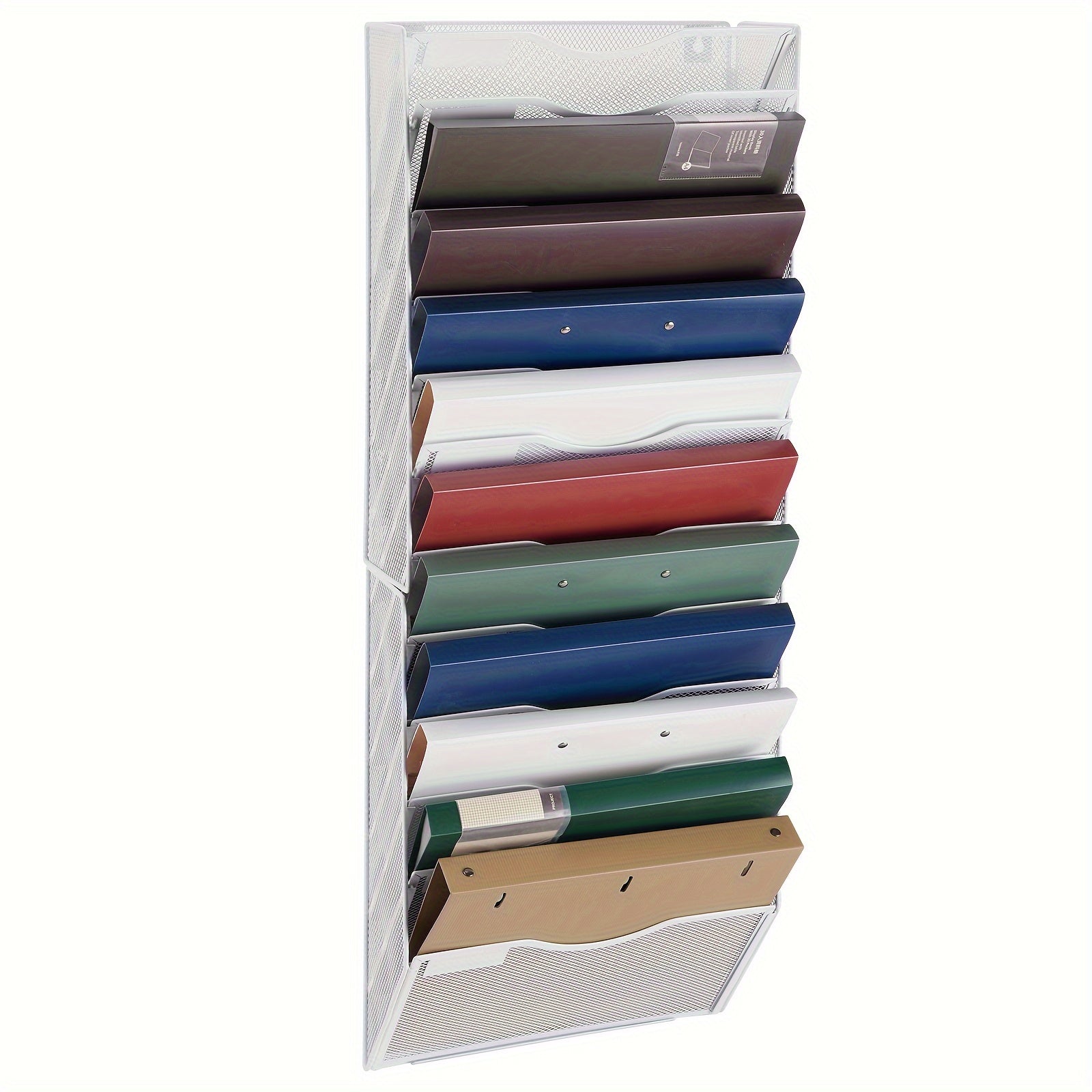 Mesh Office File Organizer 12 Pocket Vertical Hanging File Storage