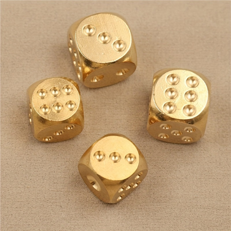 Brass & Copper Dice Set for Bar Games