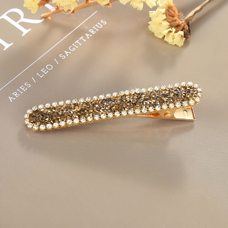 Crystal Rhinestone Hair Clip Women Metal Hair Accessories
