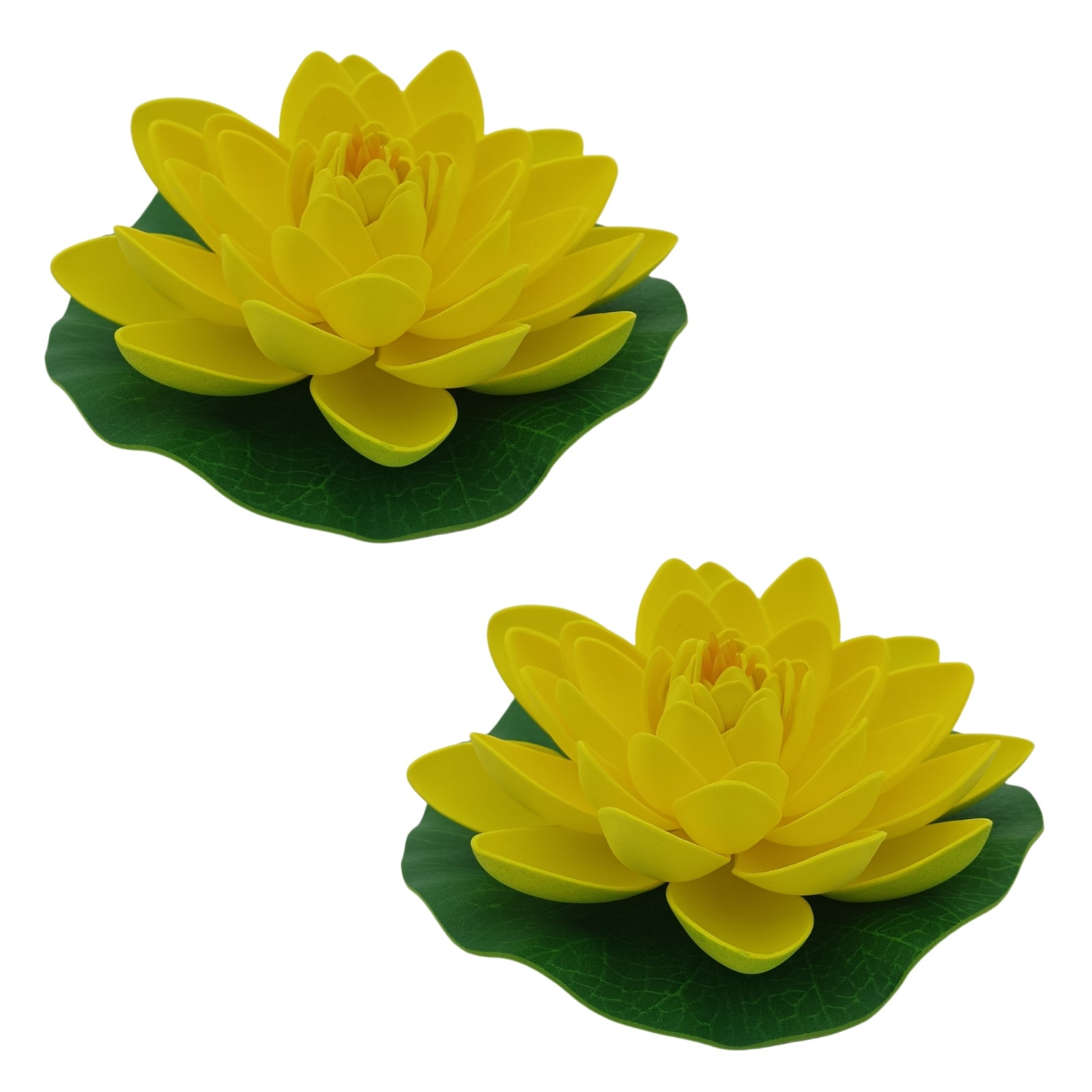 2pcs Floating Foam Lotus Flower Water Lily Pad Decoration 6 7inch