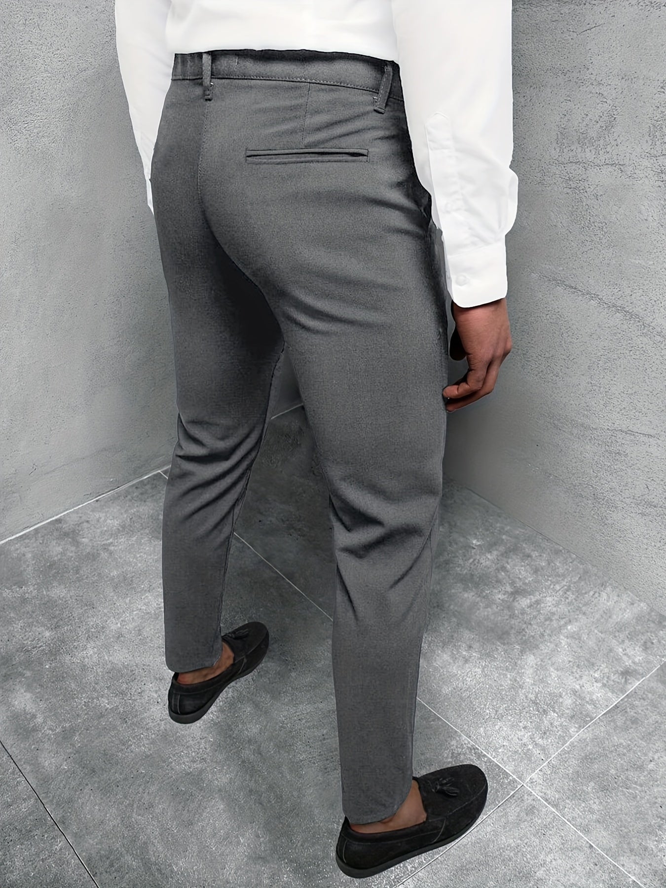 Men's Vintage Style Slim Fit Dress Pants