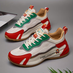 Chinese Style Retro Running Shoes Soft Thick Sole Sneakers