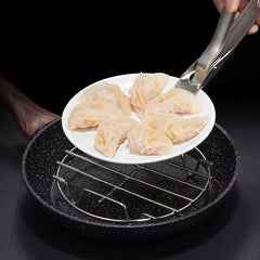 Stainless Steel Steaming and Cooling Rack for Kitchen Cooking