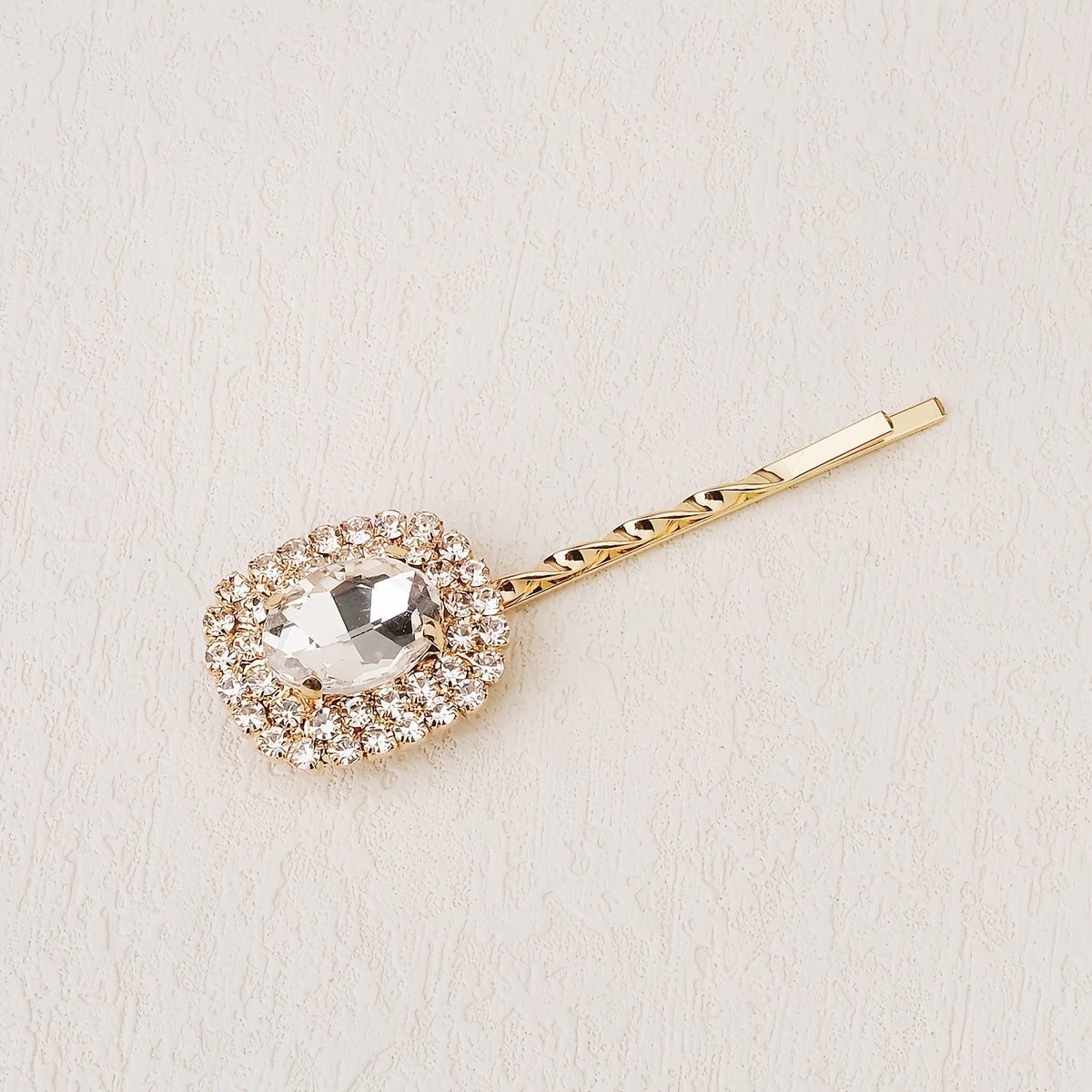 6pcs Rhinestone Hairpin Metal Golden Hair Clip Wedding Birthday Cosplay Costumes