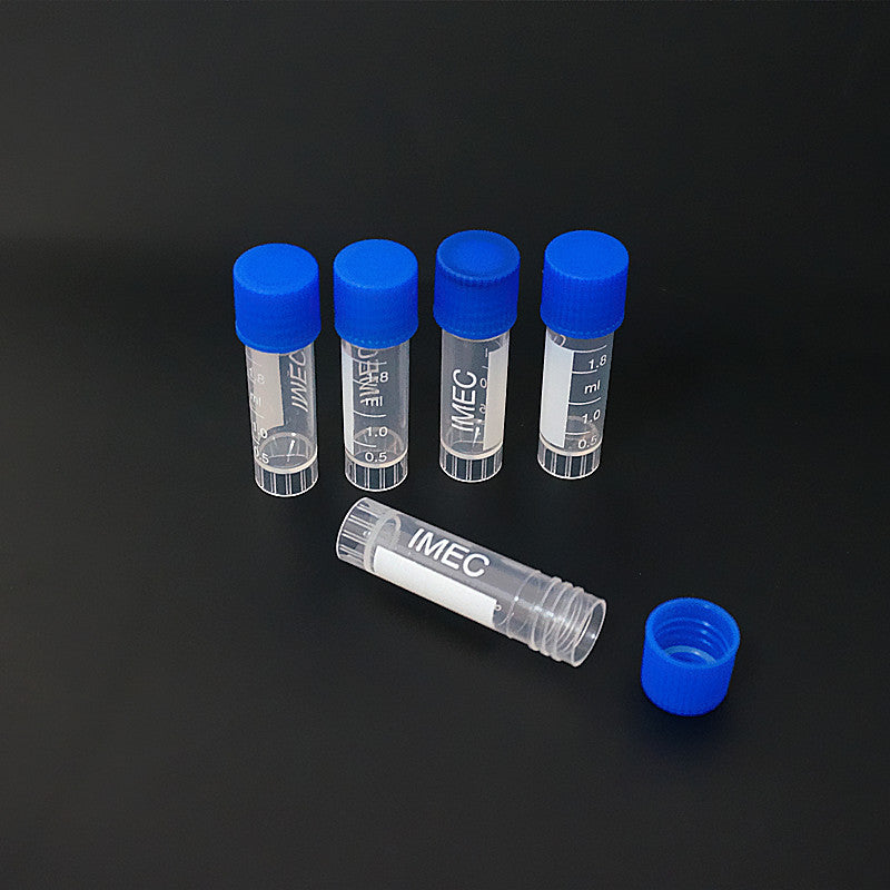 50pcs Plastic Graduated Cryovials Freezing Tubes with Screw Covers