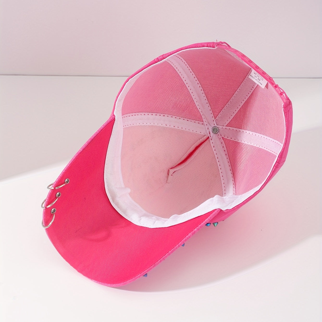 3 Ring Diamond Decoration Sun Hat Baseball Cap For Couple