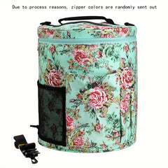 Cylindrical Yarn Storage Bag Large Capacity Portable Tote Bag