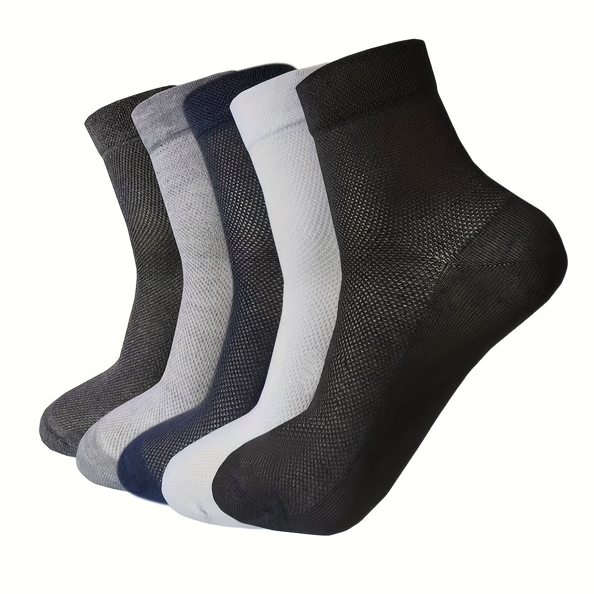 Men's Spring and Summer Mesh Socks - Thin Breathable Mid-Calf Socks