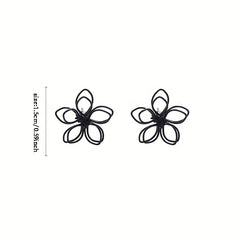 Women Fairy Hollow Flower Earrings Ear Jewelry