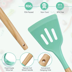 12-Piece Silicone Kitchen Utensil Set - Non Stick & Durable Cooking Tools