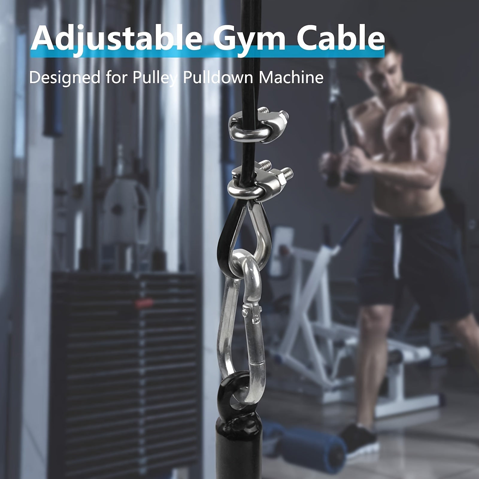 Fixed Wire Rope With Ball for Gym Cable Machine - Weight Lifting Pulley System