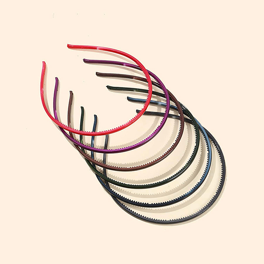 6pcs Teeth Comb Headband Plastic Hair Band Non-slip Hard Hair Hoop