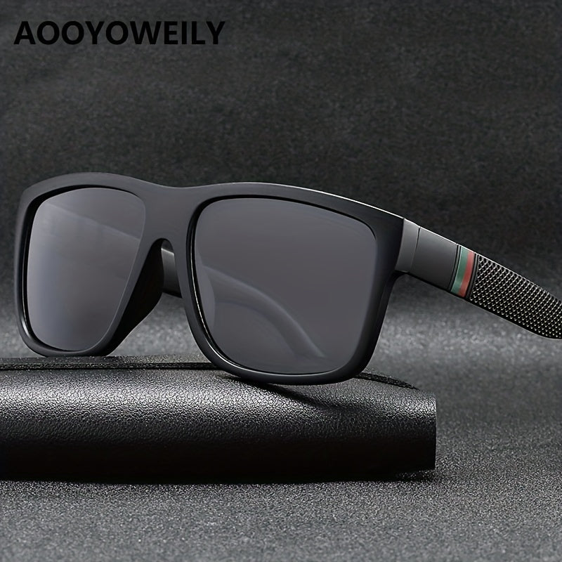 Vintage Large Square Polarized Sunglasses Unisex Driving Fishing UV400