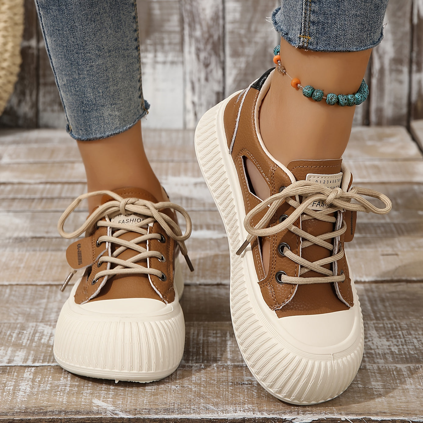 Versatile Summer Hollow Sandals Casual Thick Bottom Flat Shoes