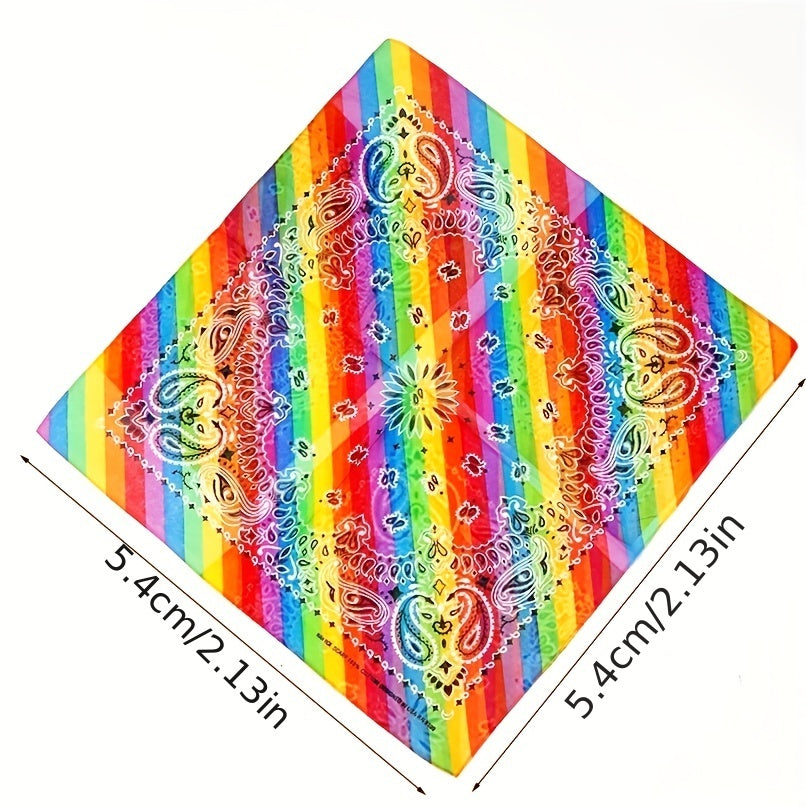 Pride Month Gay Rainbow Square Scarf Cycling Sports Scarf
