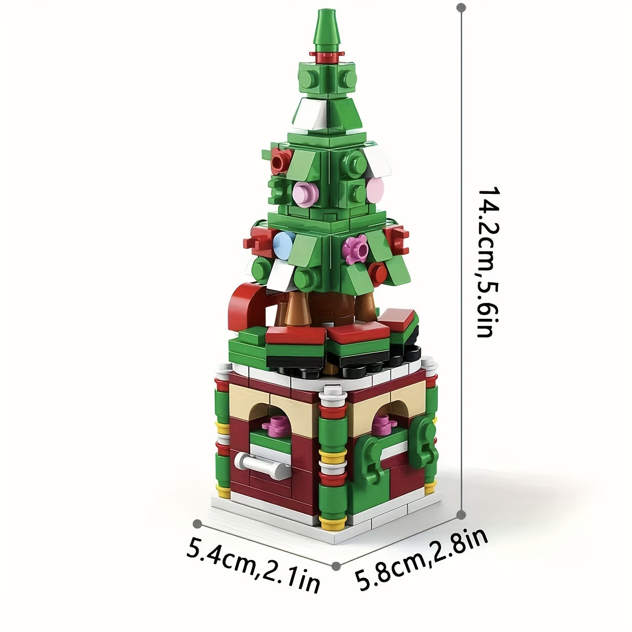 Christmas Series Small Assembly Building Blocks Santa Claus Toy for Children