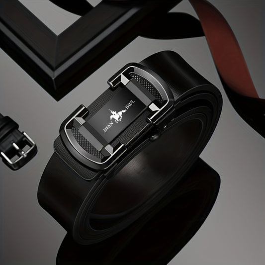 Men's Leather Belt With Automatic Buckle Business Casual Versatile Belt