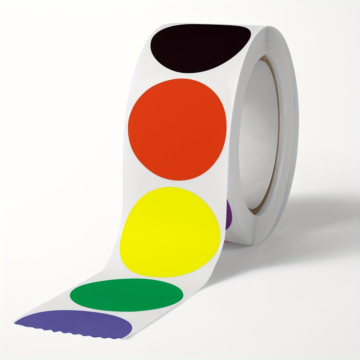 500 Round Blank Stickers Copper Printed Label Roll