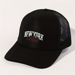 NY1983 Trucker Hat Baseball Cap Adjustable Mesh Sunshade Dad Hat