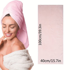 Large Microfiber Hair Towel for Women Quick Drying Bathroom Supplies