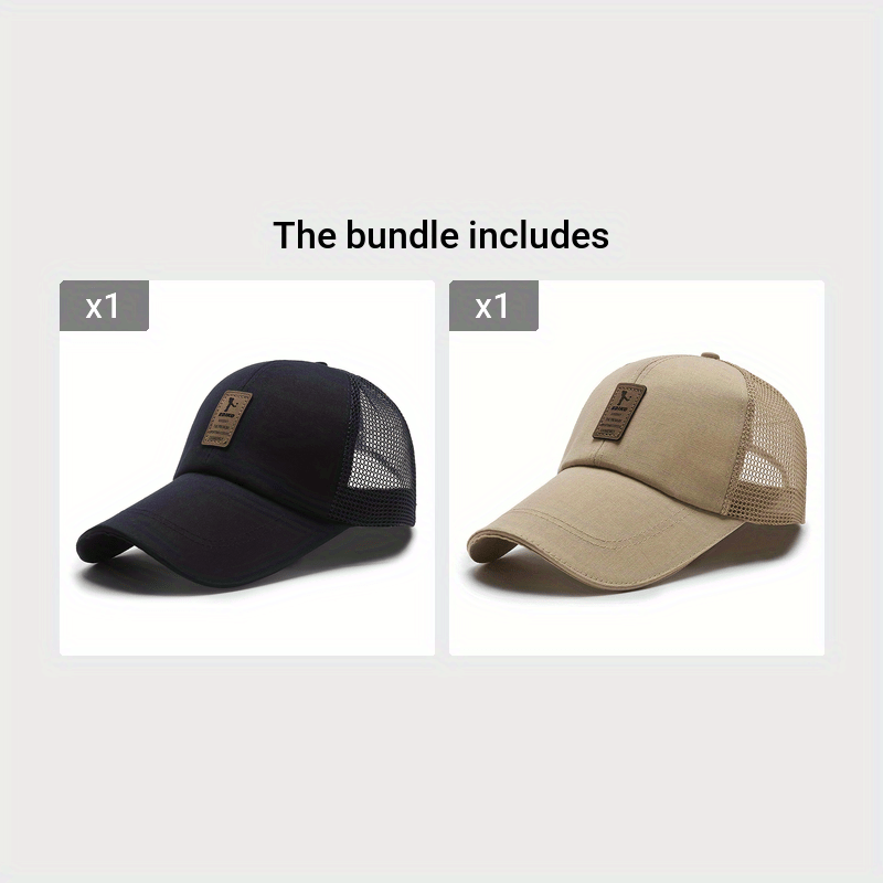 Breathable Men's Trucker Baseball Cap for Golf and Sports